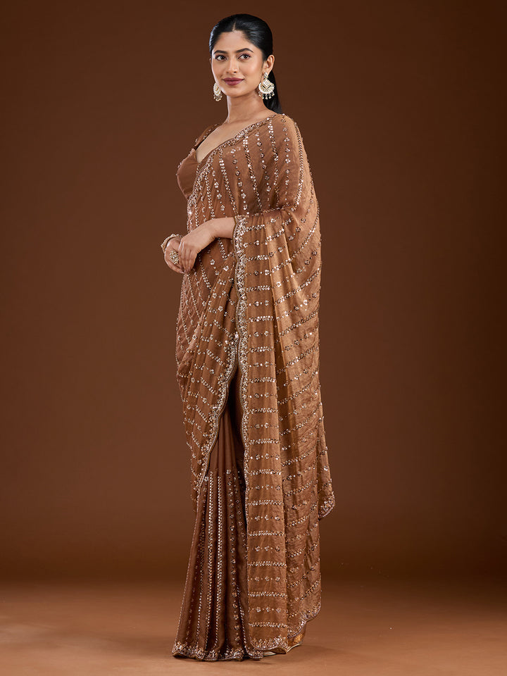 Uma sutra tissue saree side view 