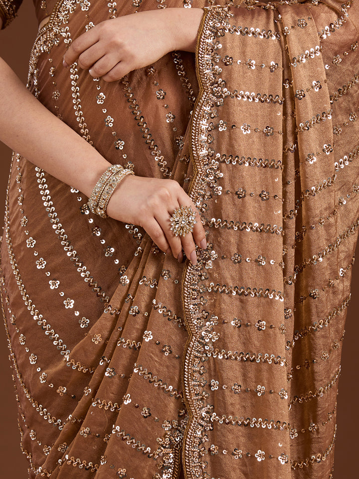 Uma sutra tissue saree close up 